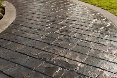 Stamped Concrete Sidewalk