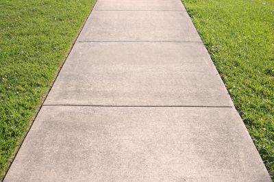Concrete sidewalks provide a smooth and even surface for joggers, dog walkers, and anyone else who needs to get from point A to point B!
